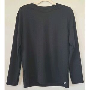 BCG Men's Shirt Cold Weather Black Long Sleeve Crew Athletic Performance Large